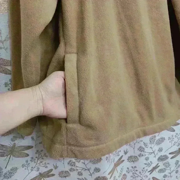 St. John's Bay Men's Fleece Pullover Sweater Brown Gray Jacket Heavy Coat XL - Picture 7 of 11